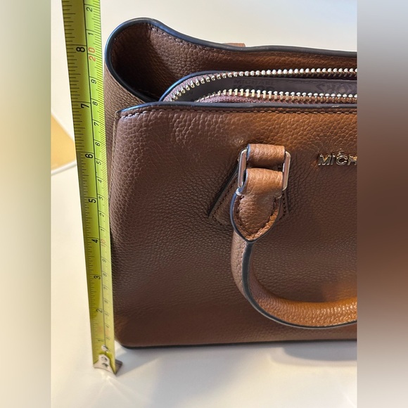 Michael Kors Camille Small Leather Satchel Brown Handbag - Picture 2 of 11